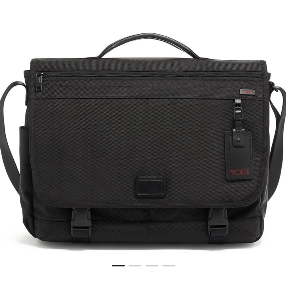 Tumi Black Messenger Bag
